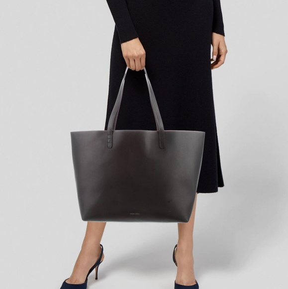 Mansur Gavriel Large Leather Tote - Picture 2 of 8